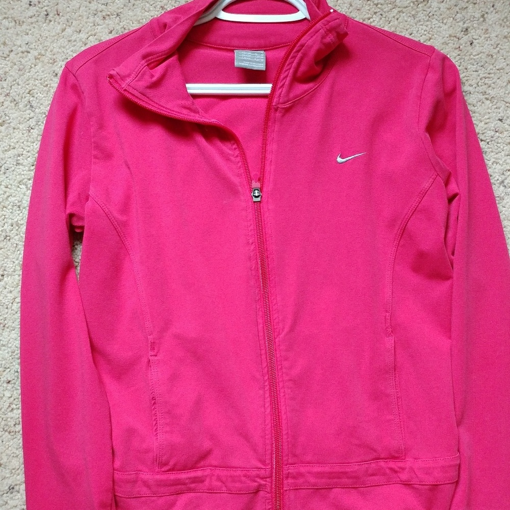 Nike red workout jacket